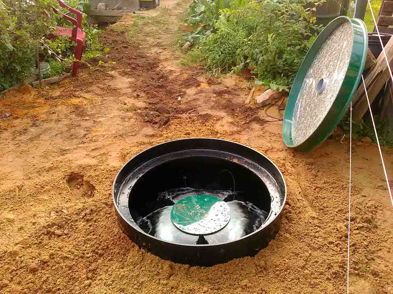 Монтаж Евролос БИО 3 на дачном участке