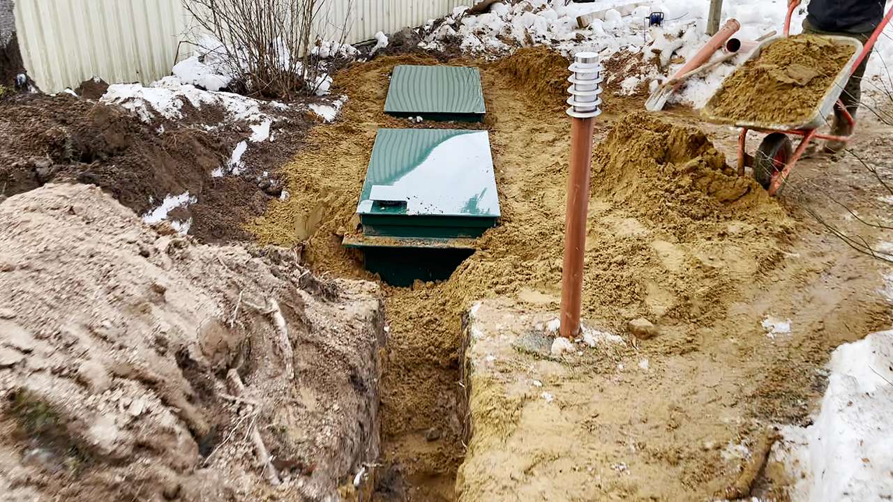 Монтаж Евролос ГРУНТ 4 на участке с высоким УГВ